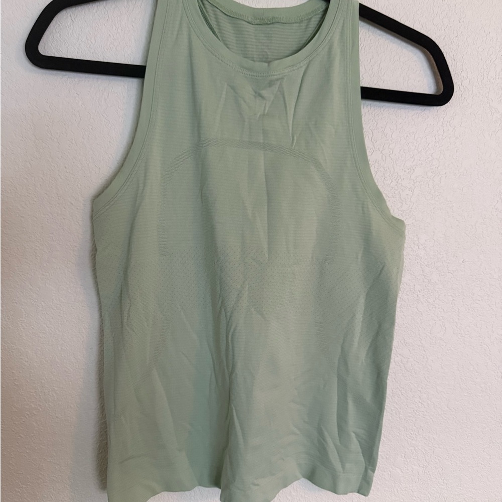 Lululemon high neck swiftly tank- Light Sage Green